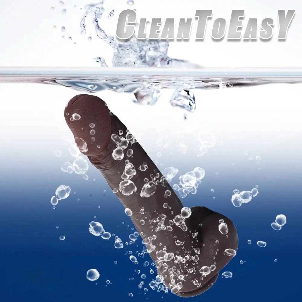 Coffee suction cup silicone dildo, photo 6