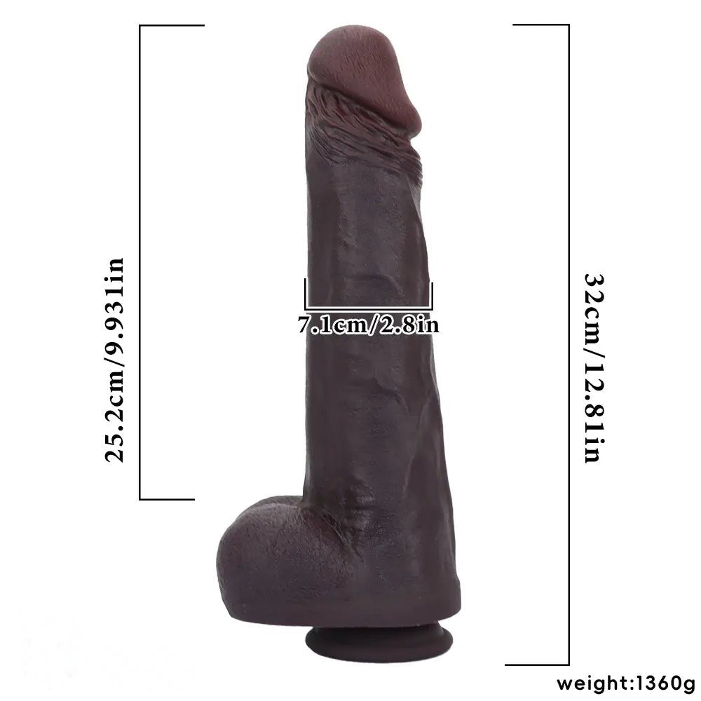 Coffee suction cup silicone dildo, photo 7