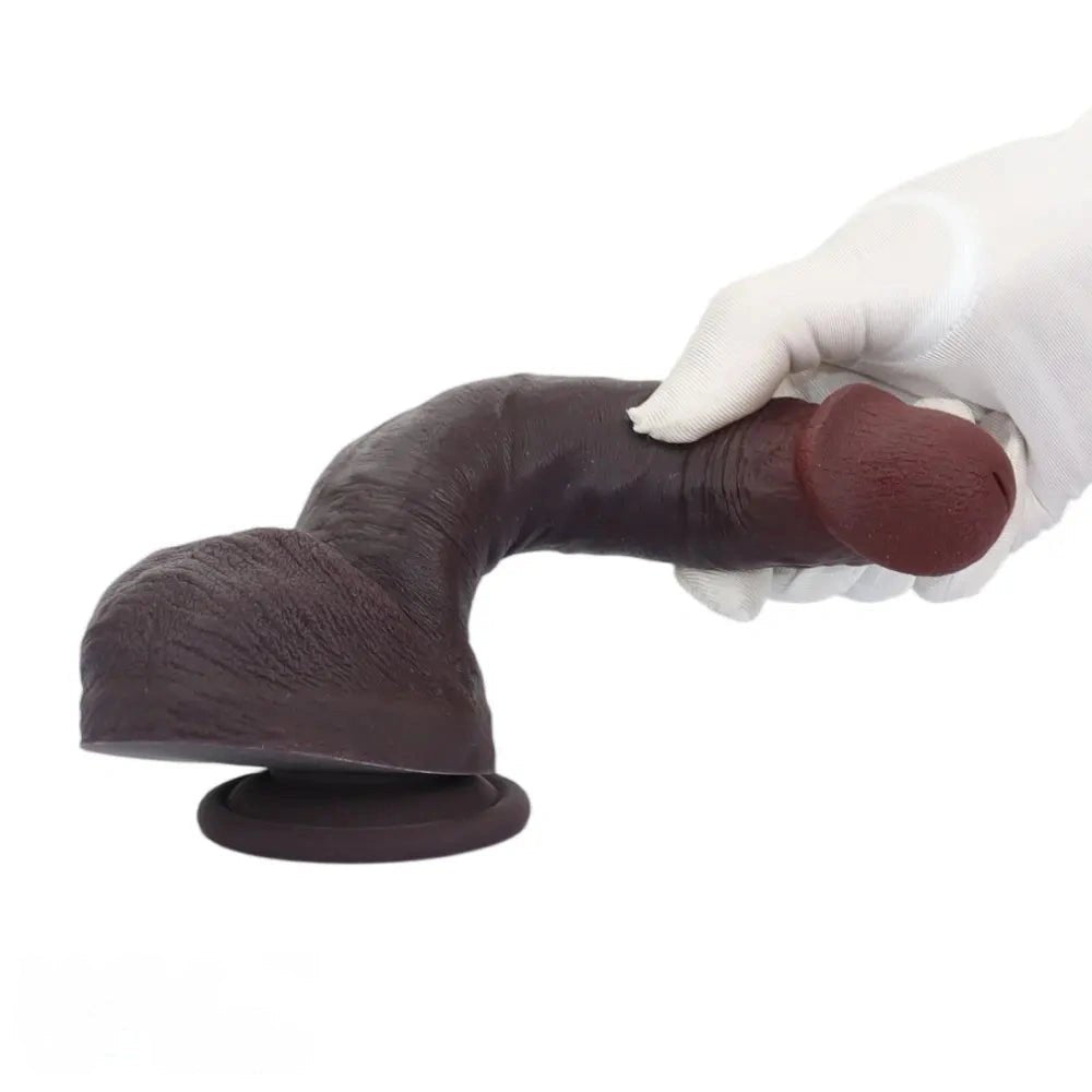 Coffee silicone suction cup dildo, photo 15