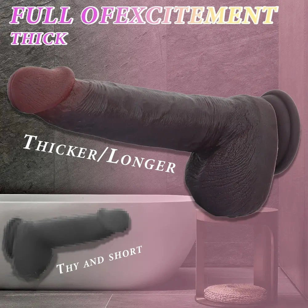 Coffee silicone suction cup dildo, photo 4