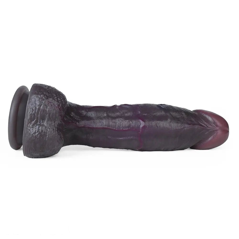 Coffee brown suction cup silicone dildo, photo 14