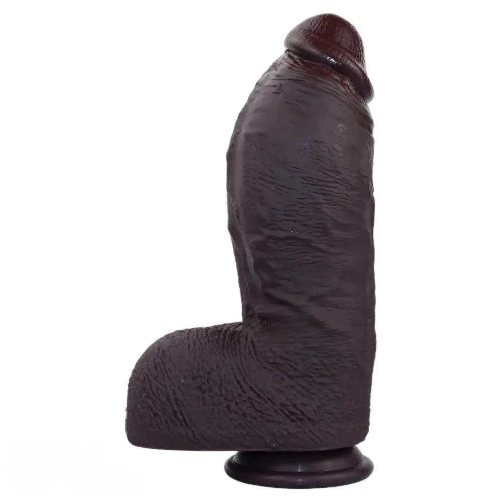 Coffee thick suction cup dildo, photo 1