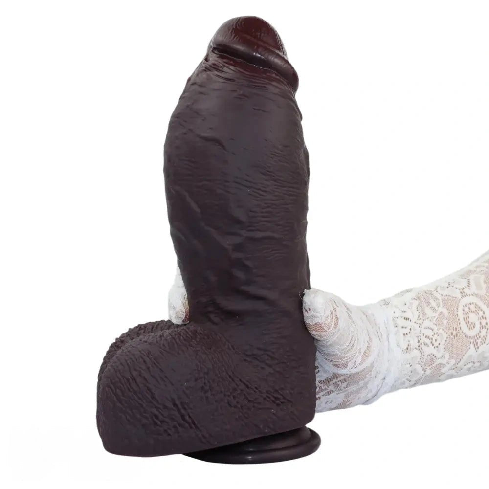 Coffee thick suction cup dildo, photo 12