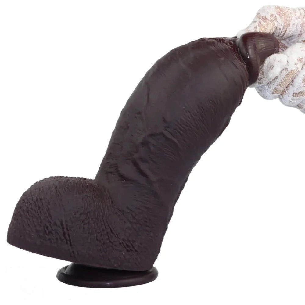 Coffee thick suction cup dildo, photo 14