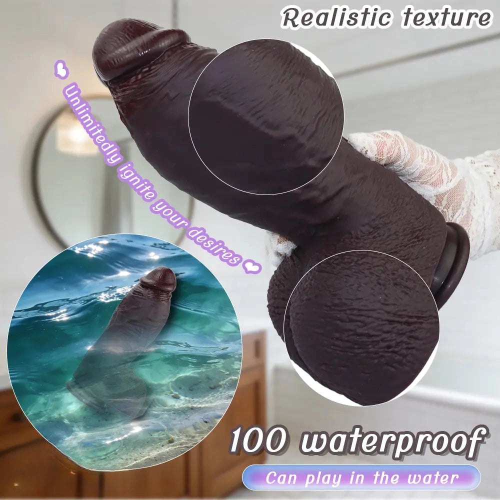 Coffee thick suction cup dildo, photo 6