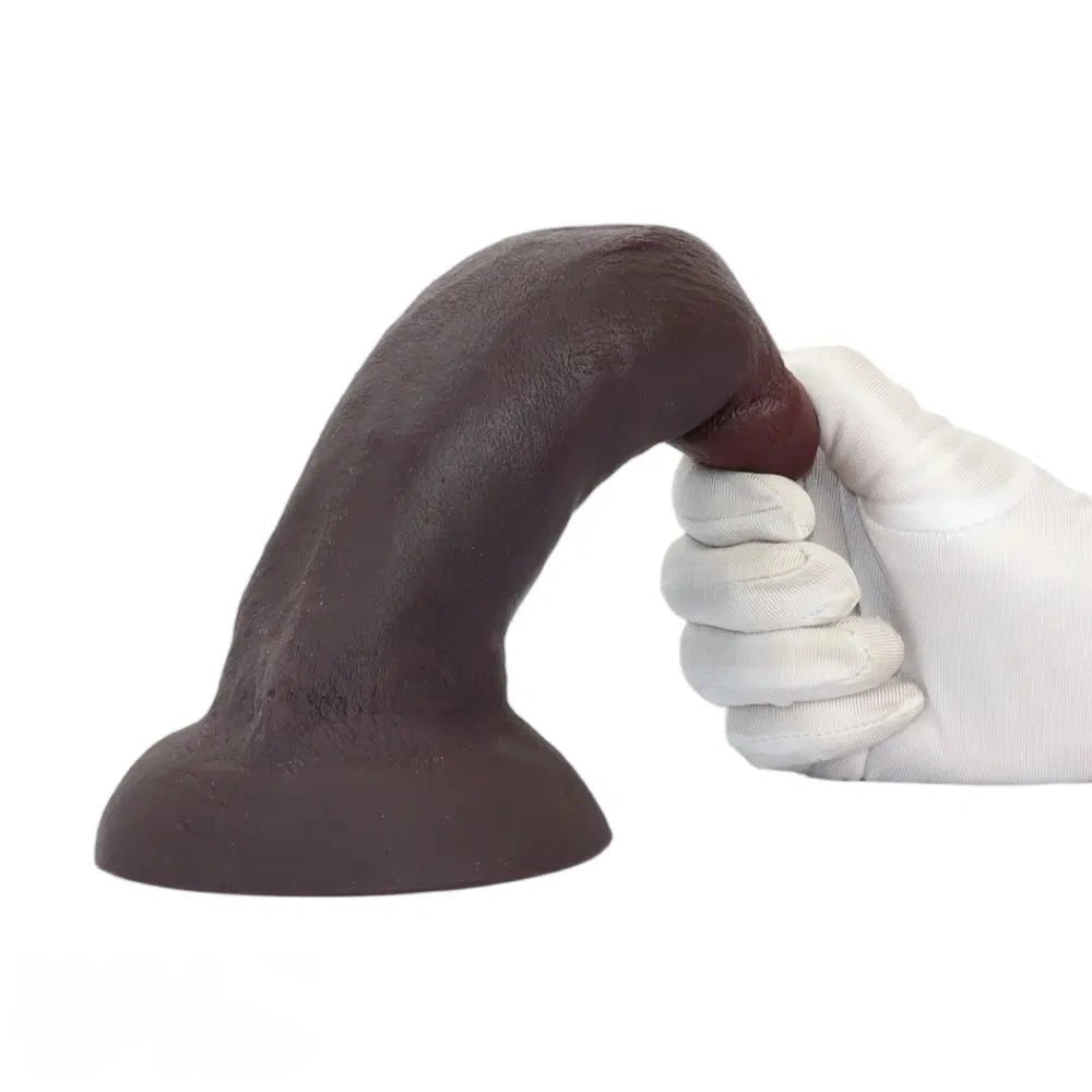 Coffee silicone thick dildo, photo 13
