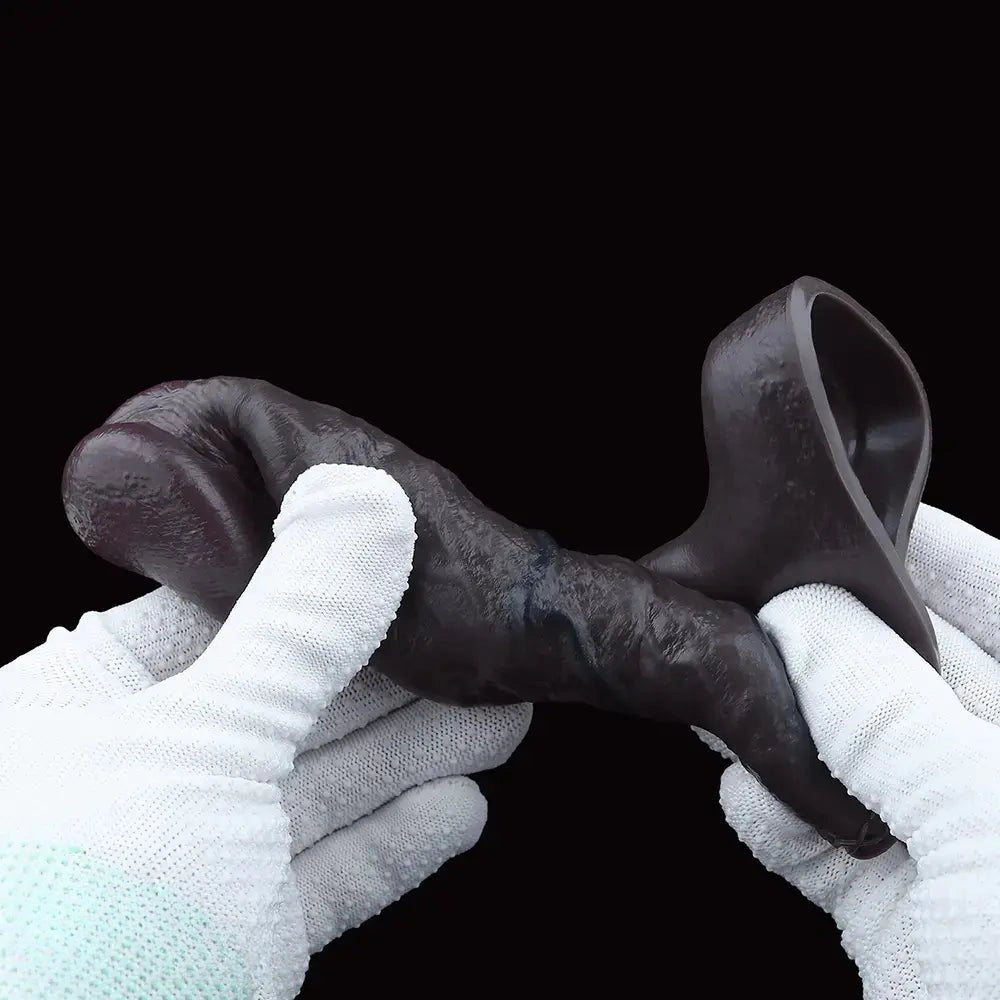 Coffee silicone realistic dildo, photo 10