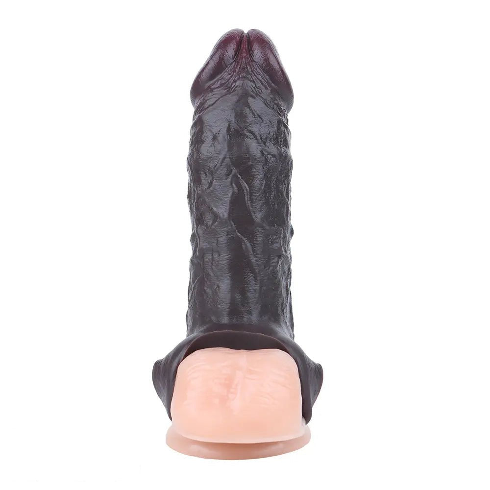 Coffee silicone realistic dildo, photo 14