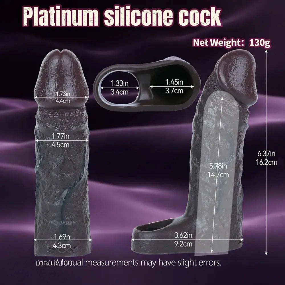 Coffee silicone realistic dildo, photo 7