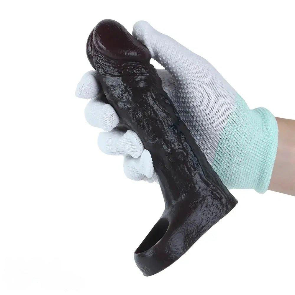 Coffee silicone realistic dildo, photo 9