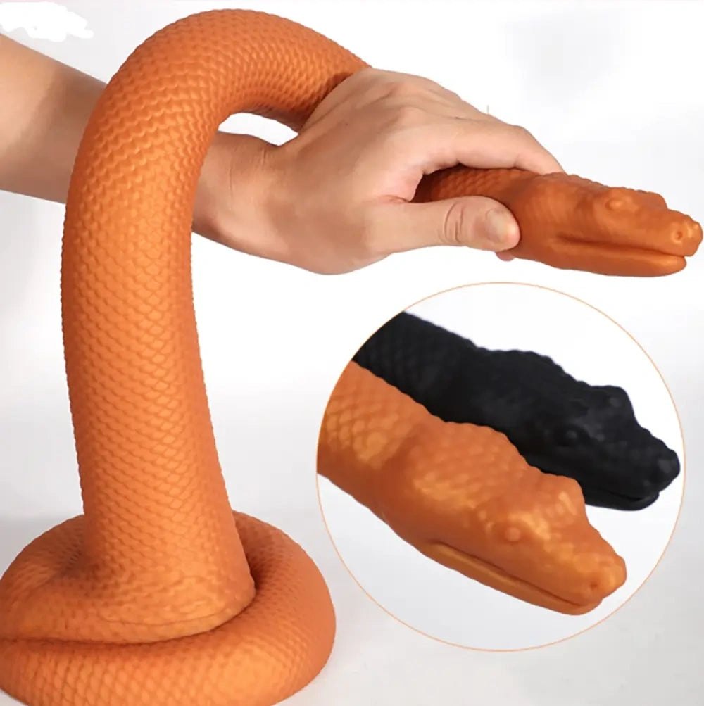 Coiled snake-scale suction cup dildo, photo 2