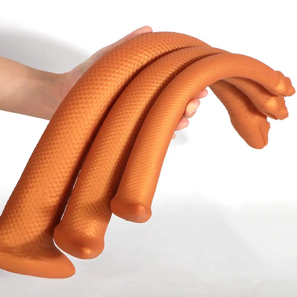 Coiled snake-scale suction cup dildo, photo 3