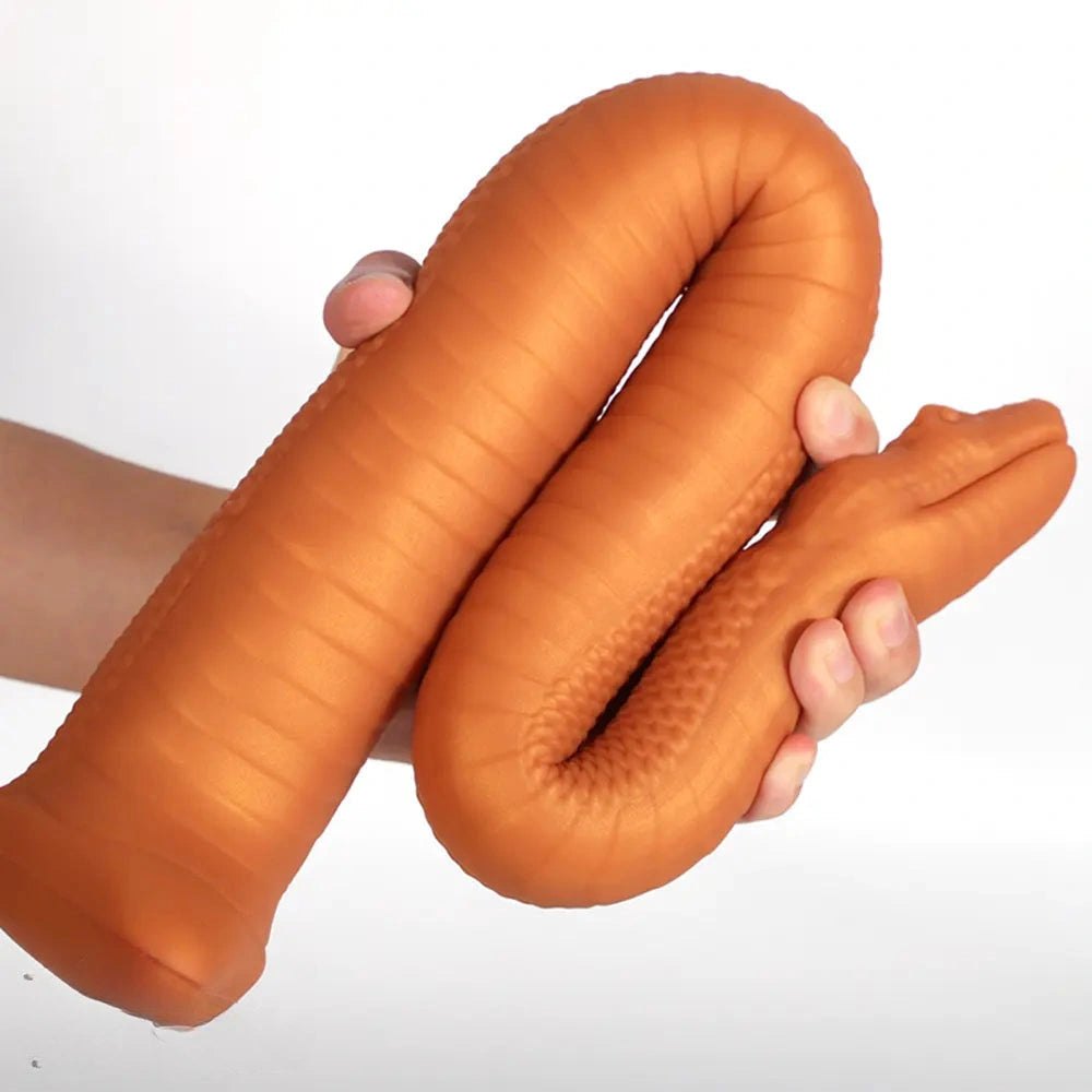 Coiled snake-scale suction cup dildo, photo 4