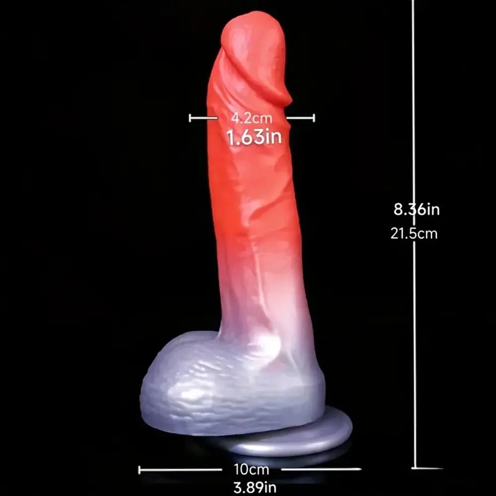 Colorful silicone suction cup dildo, photo 7