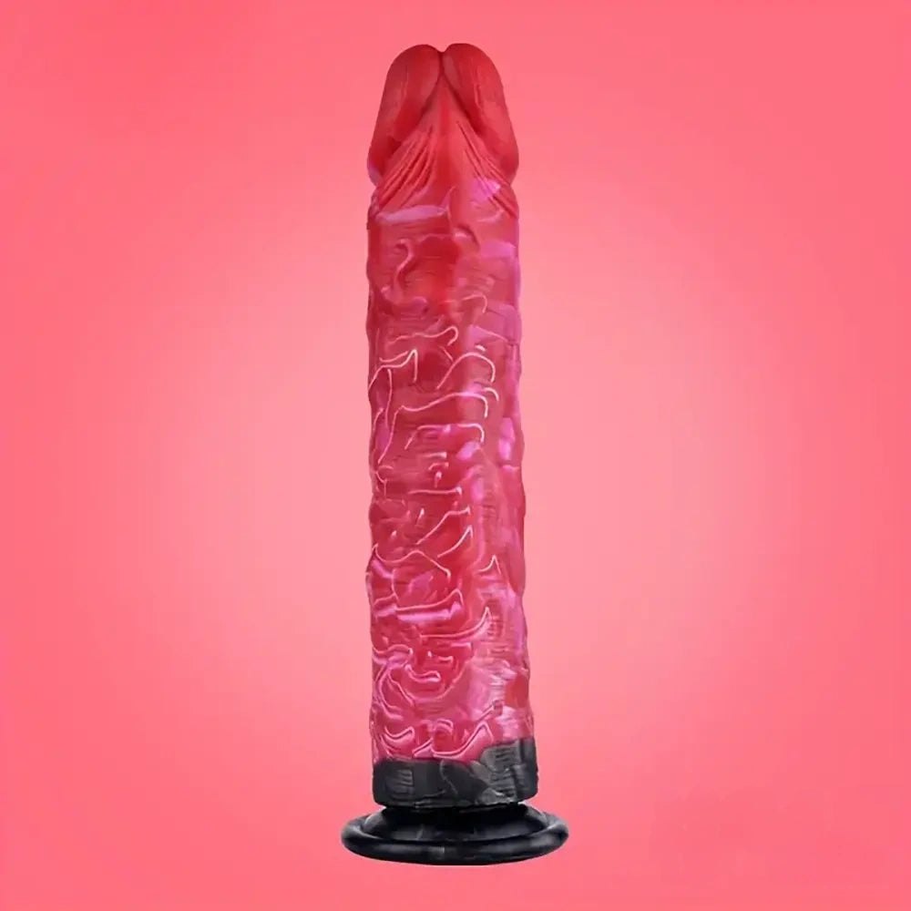 Colorful big suction cup dildo, photo 1