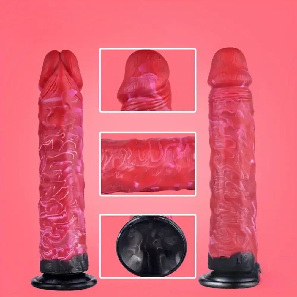 Colorful big suction cup dildo, photo 3