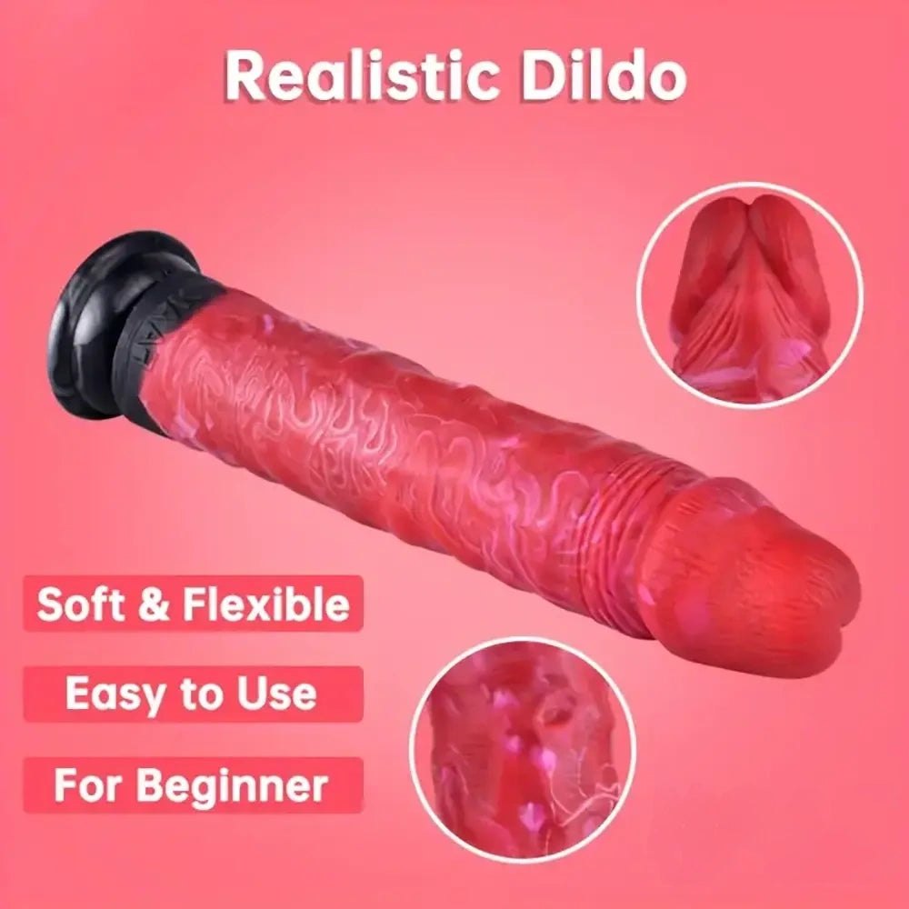 Colorful big suction cup dildo, photo 5