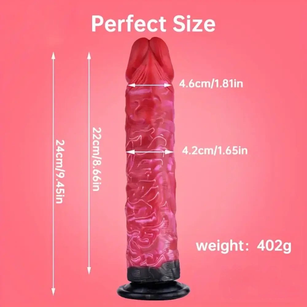 Colorful big suction cup dildo, photo 8