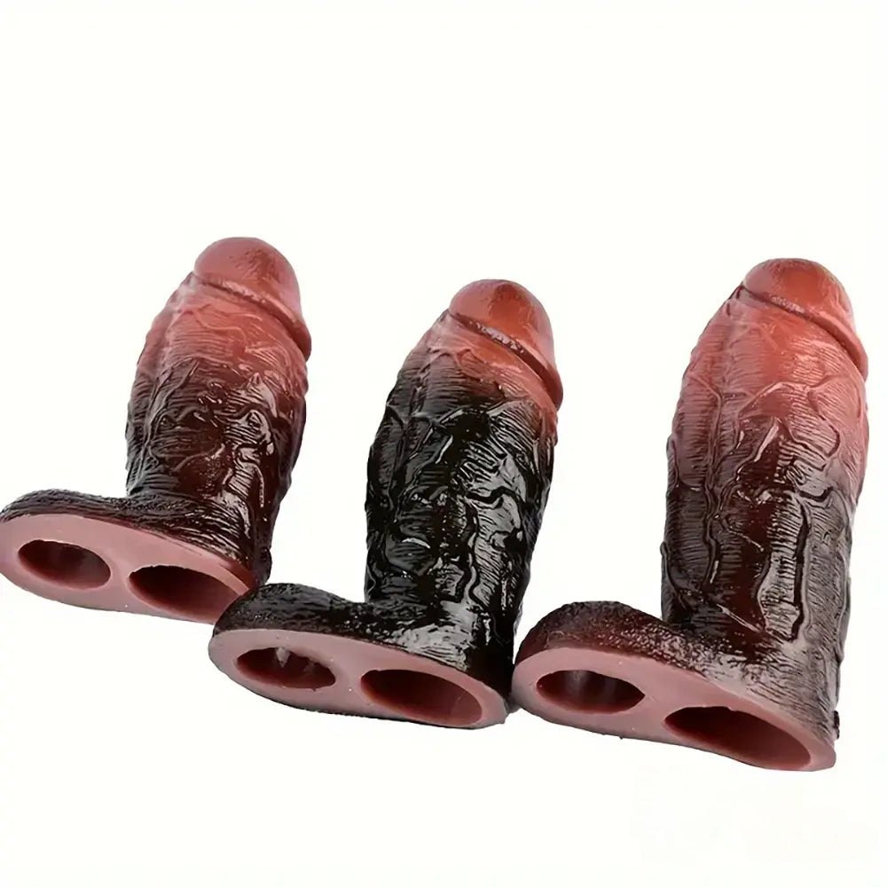 Colorful cock sleeve extender, photo 1