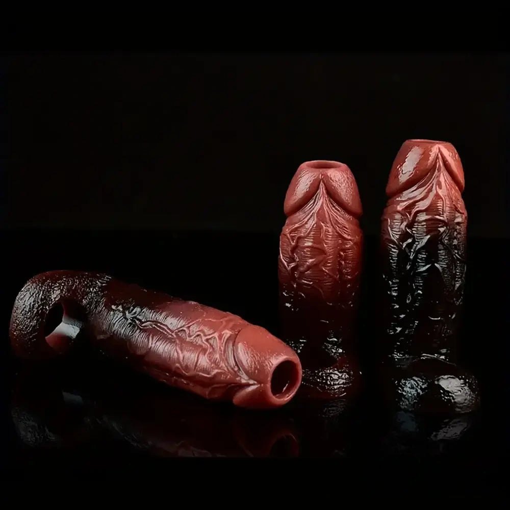 Colorful cock sleeve extender, photo 11