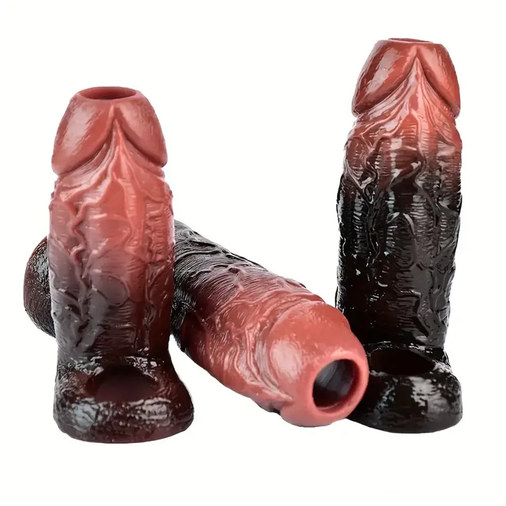 Colorful cock sleeve extender, photo 3