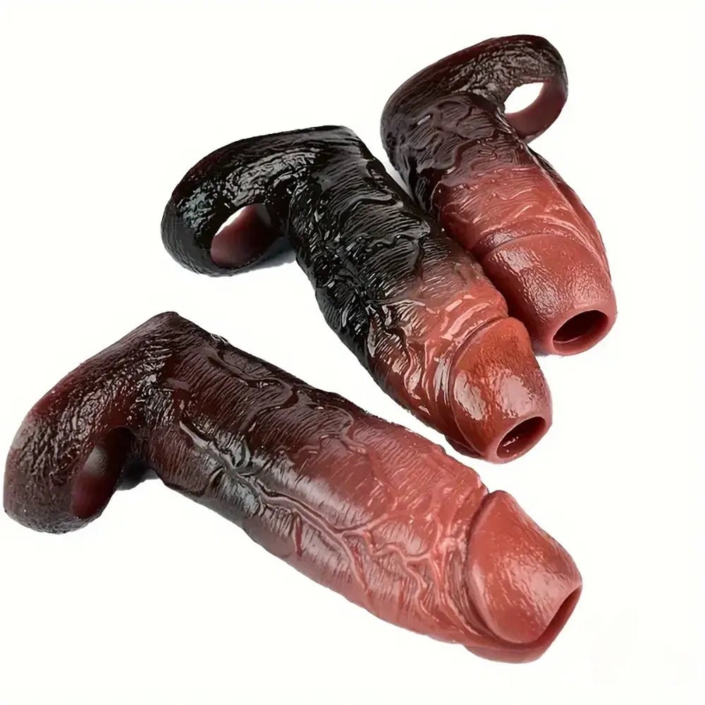 Colorful cock sleeve extender, photo 7