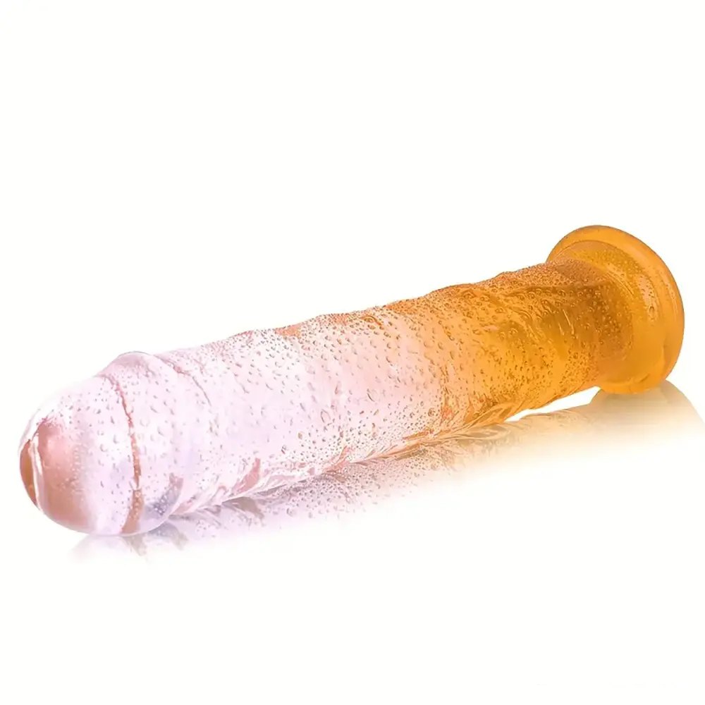 Colorful crystal pvc dildo, photo 1