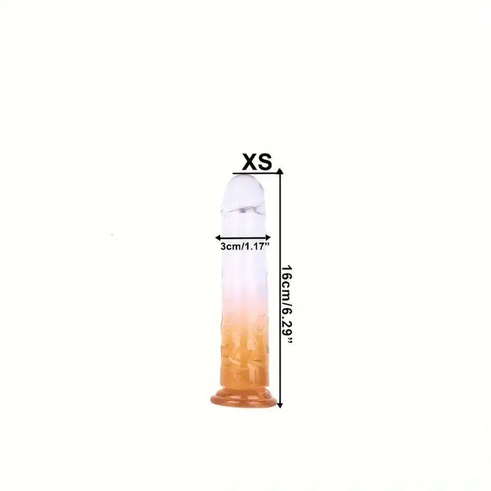 Colorful crystal pvc dildo, photo 7