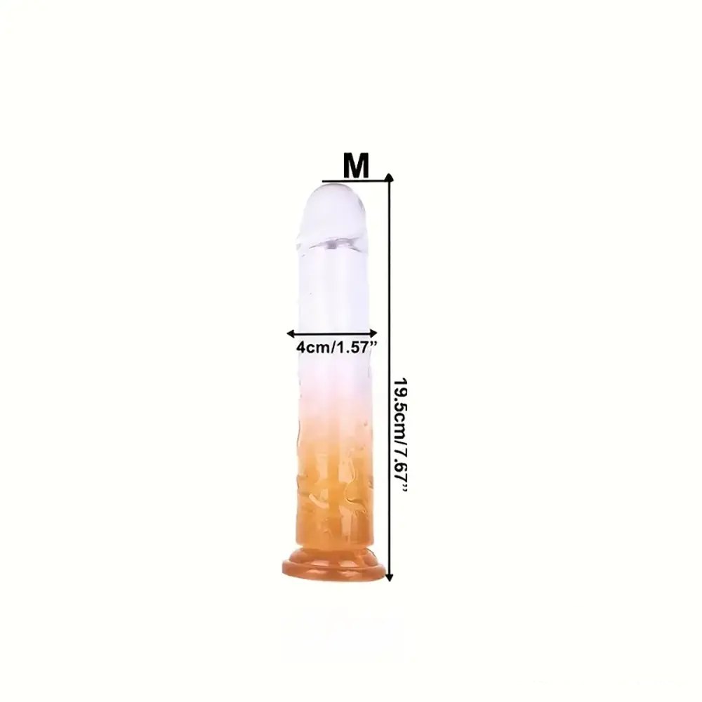 Colorful crystal pvc dildo, photo 9