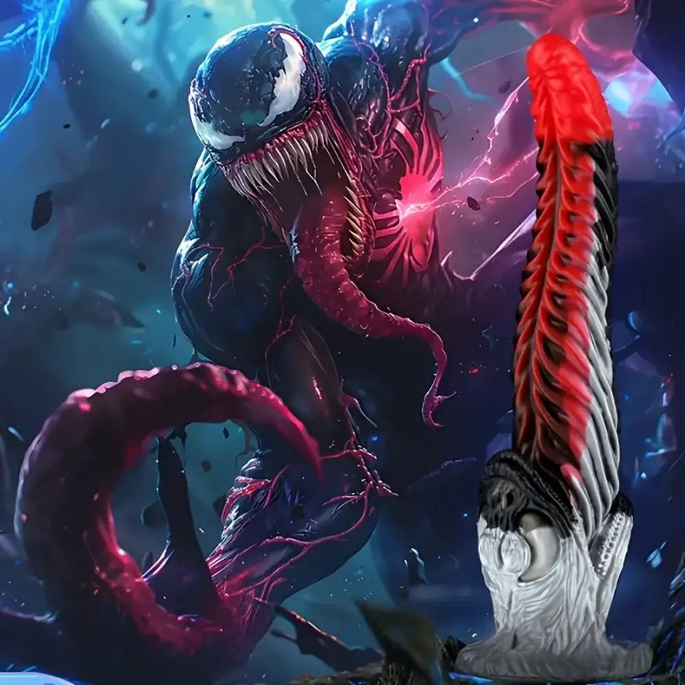 Colorful silicone fantasy dragon dildo, photo 2