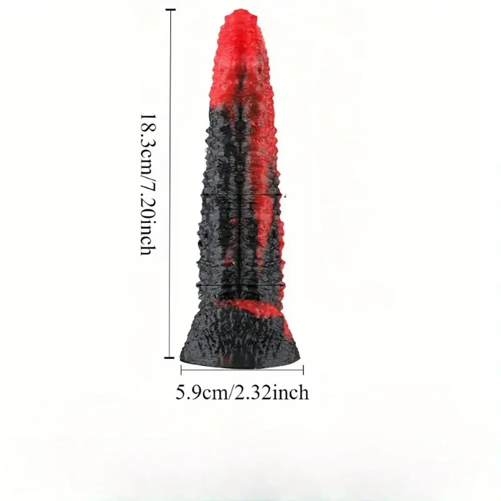 Colorful silicone monster dildo, photo 2