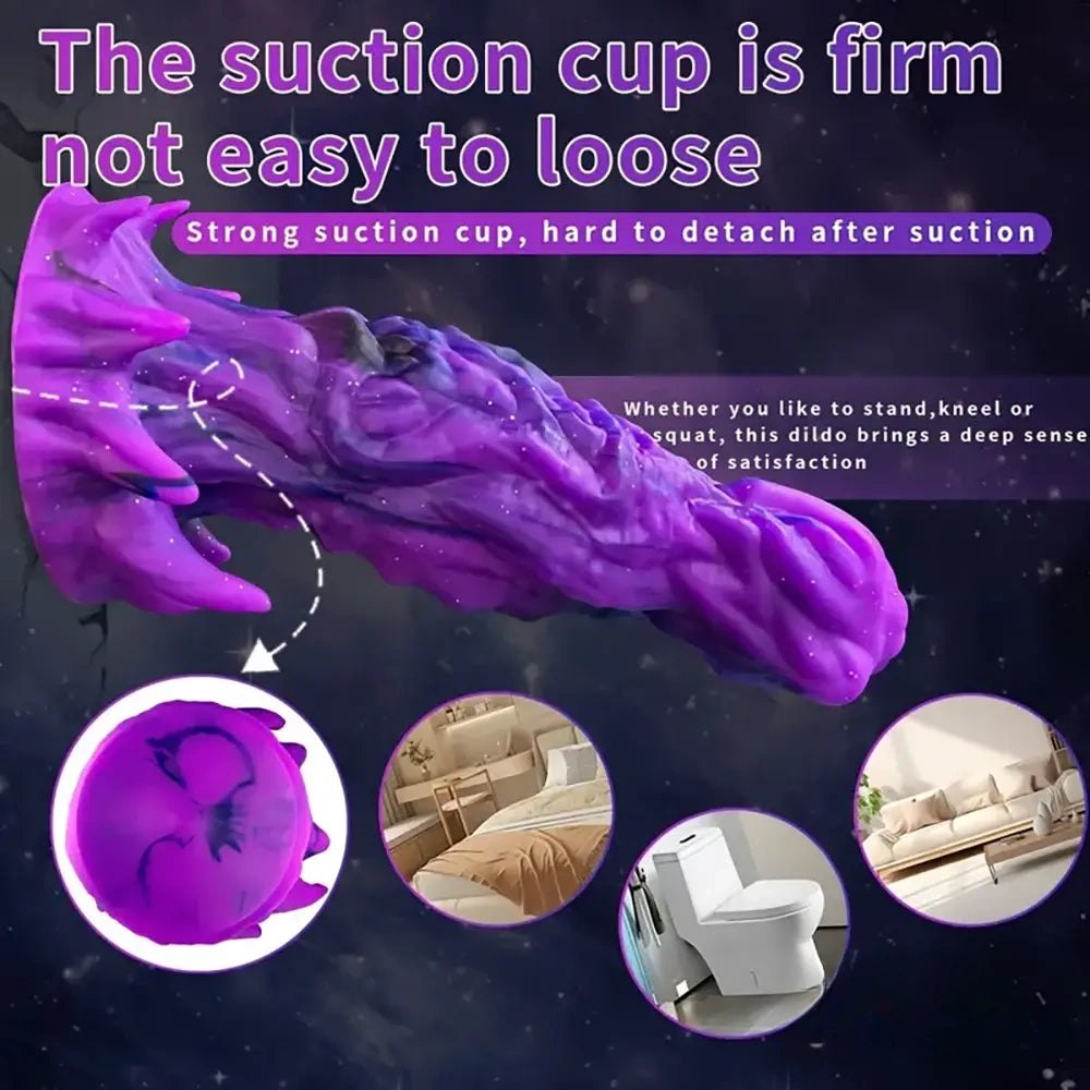 Colorful fantasy monster silicone dildo, photo 2