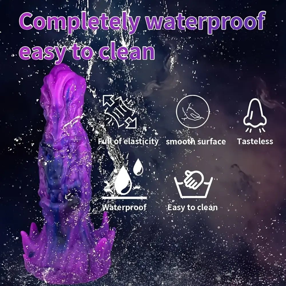 Colorful fantasy monster silicone dildo, photo 7