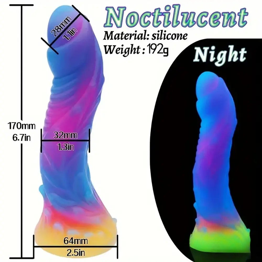 Colorful silicone monster dildo, photo 7