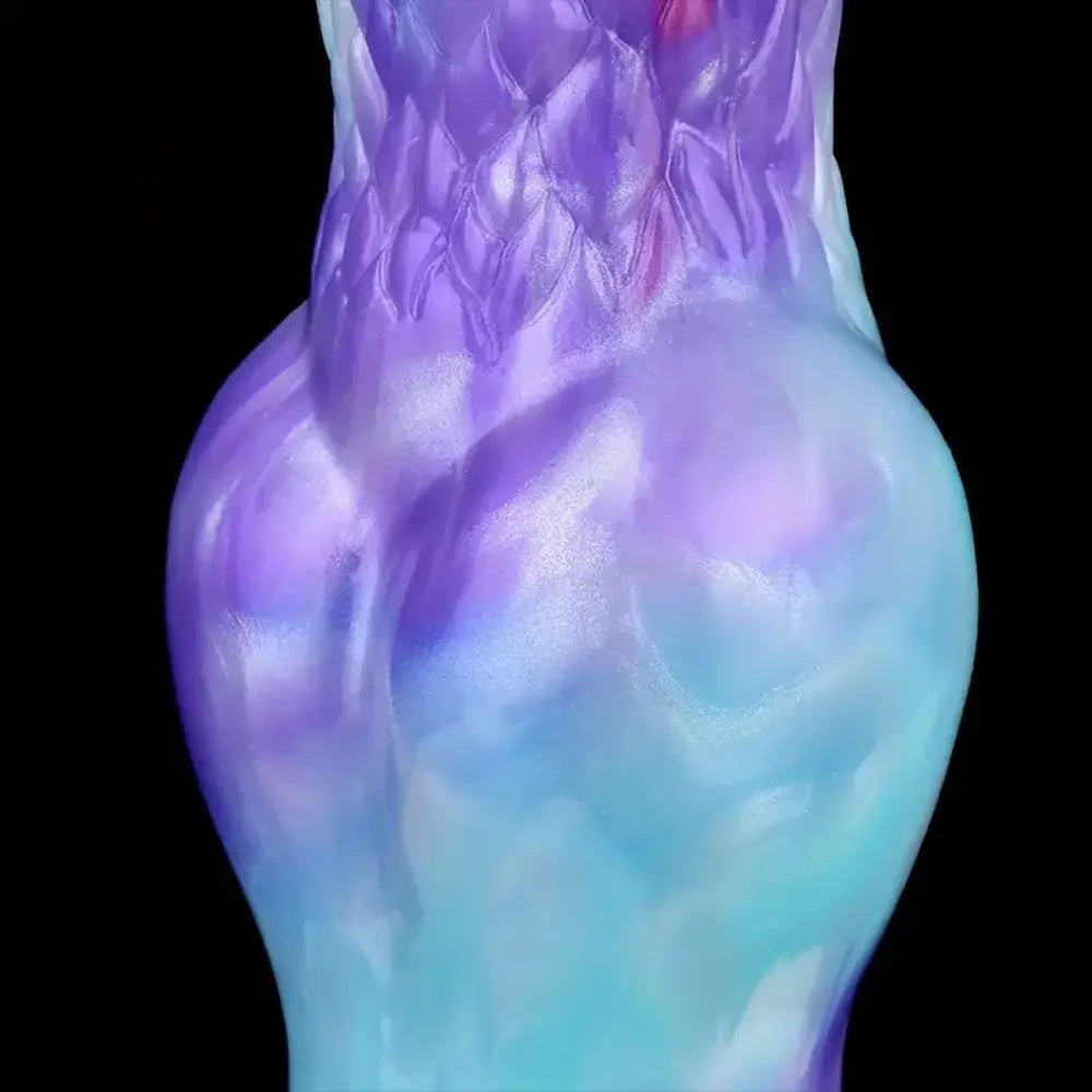 Colorful knotted animal silicone dildo, photo 5