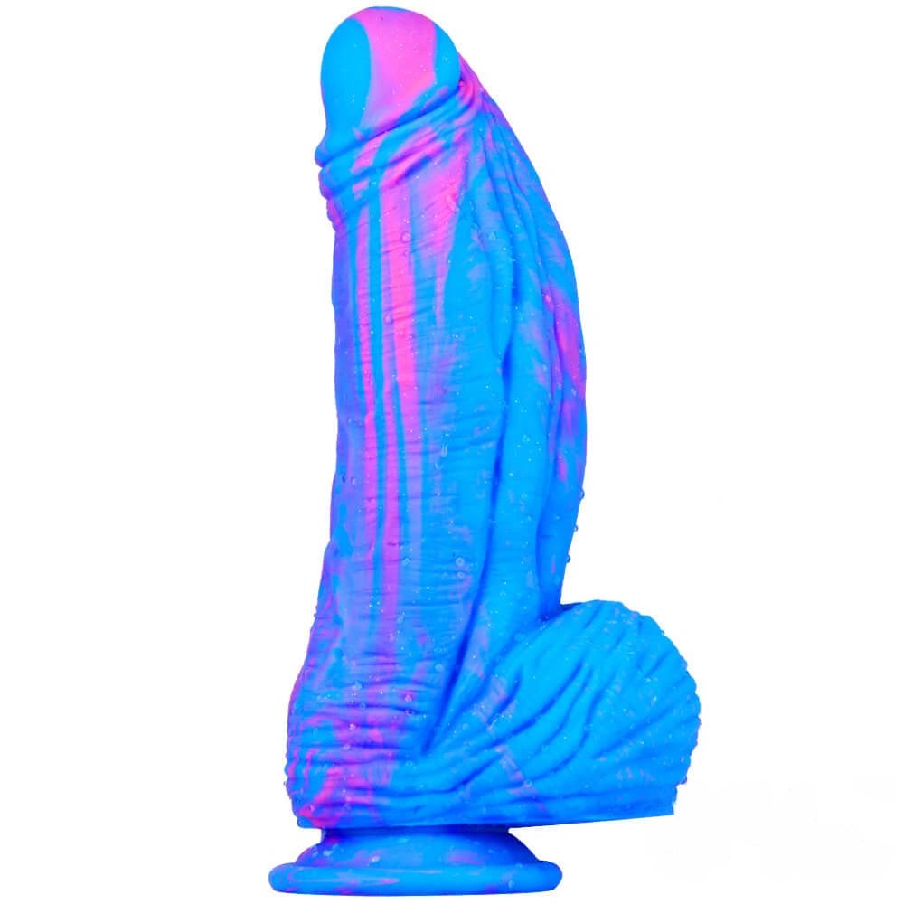 #1 colorful knotted silicone horse dildo