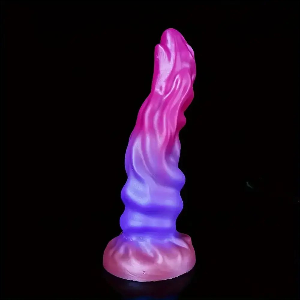 Colorful silicone monster fantasy dildo, photo 1