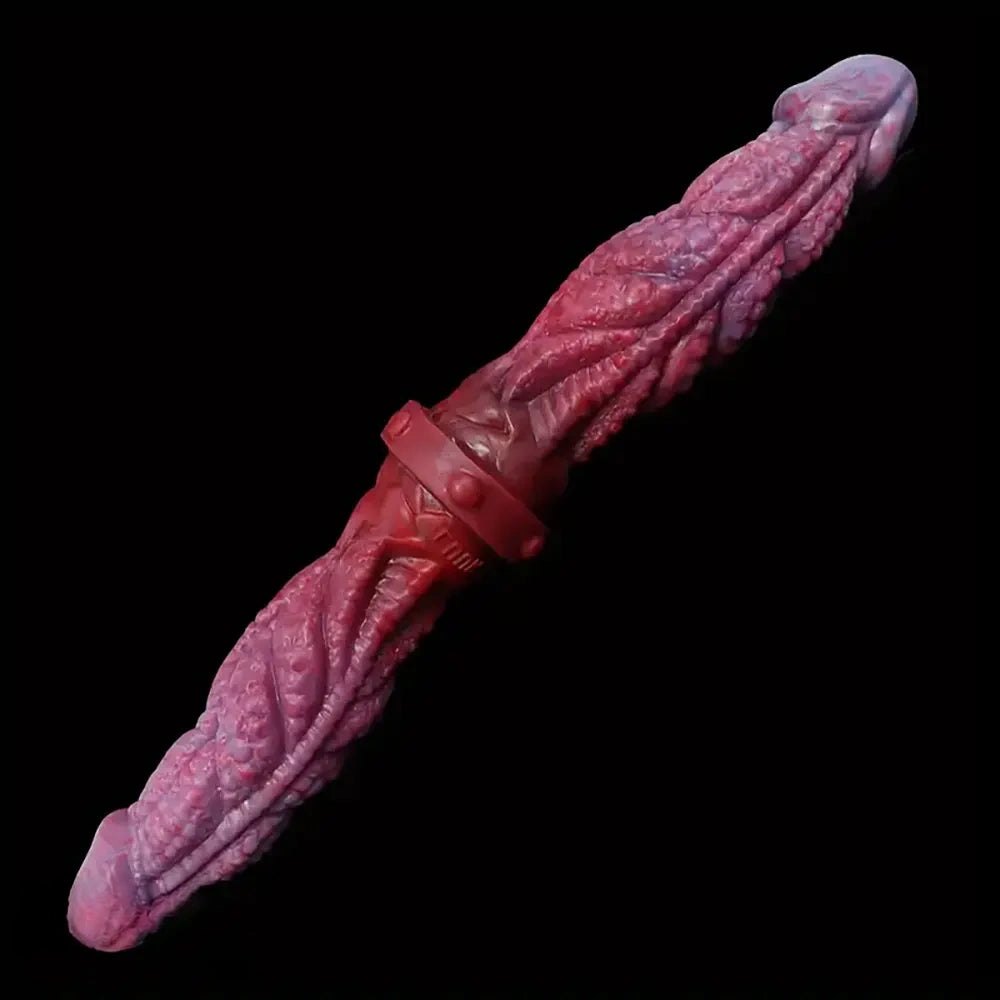 Colorful scaled double-ended dildo, photo 10