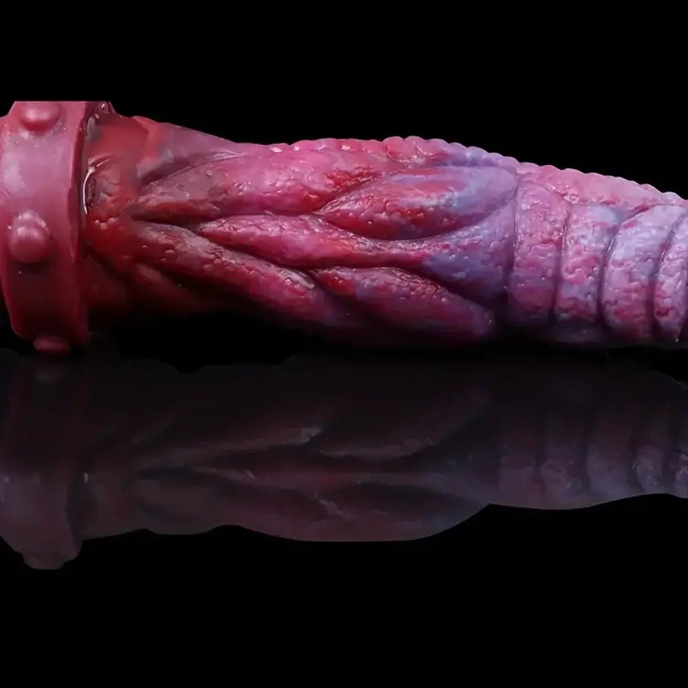 Colorful scaled double-ended dildo, photo 4