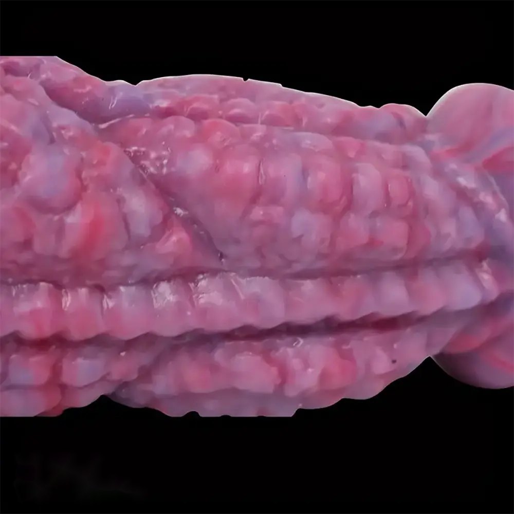 Colorful scaled double-ended dildo, photo 5