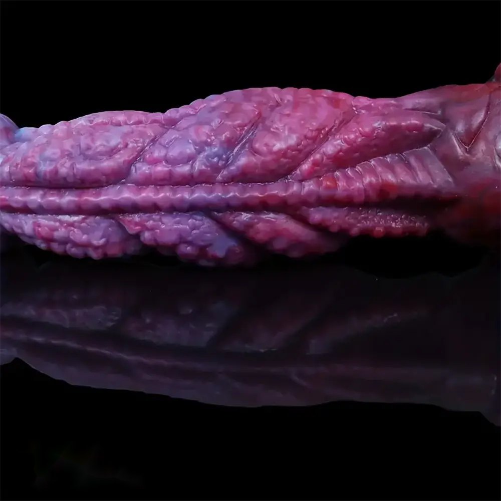 Colorful scaled double-ended dildo, photo 6