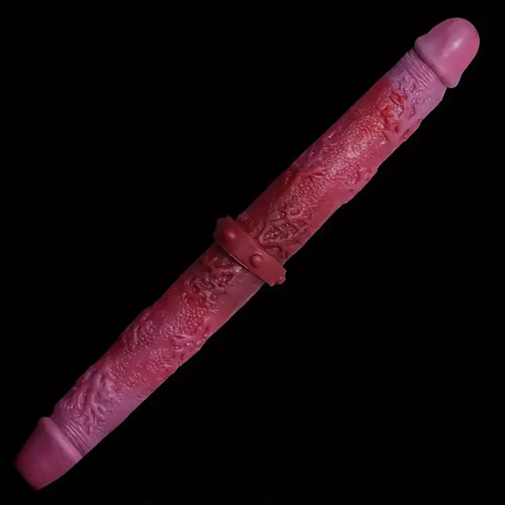 Colorful silicone double-head dildo, photo 2