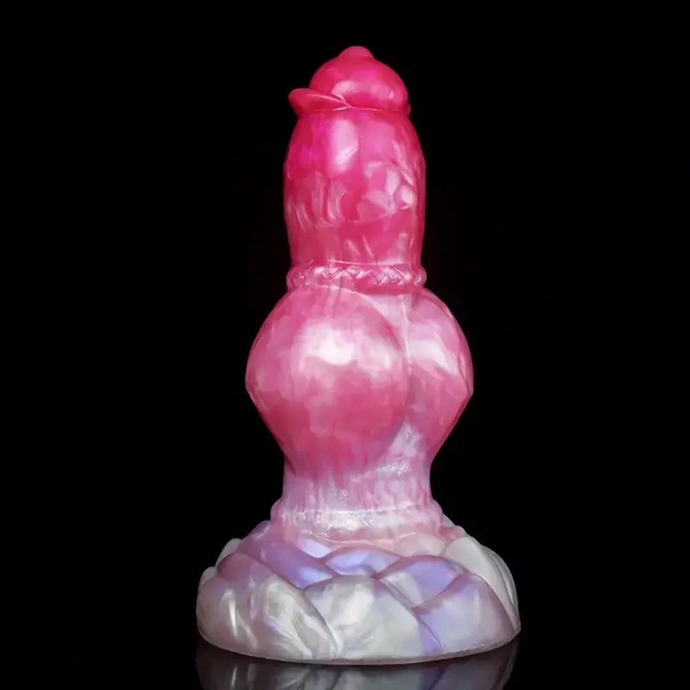 #1 colorful silicone knotted animal dildo