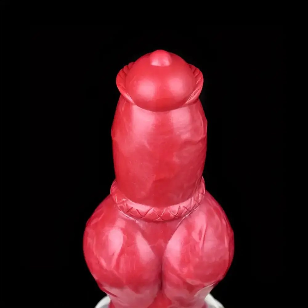 #2 colorful silicone knotted animal dildo