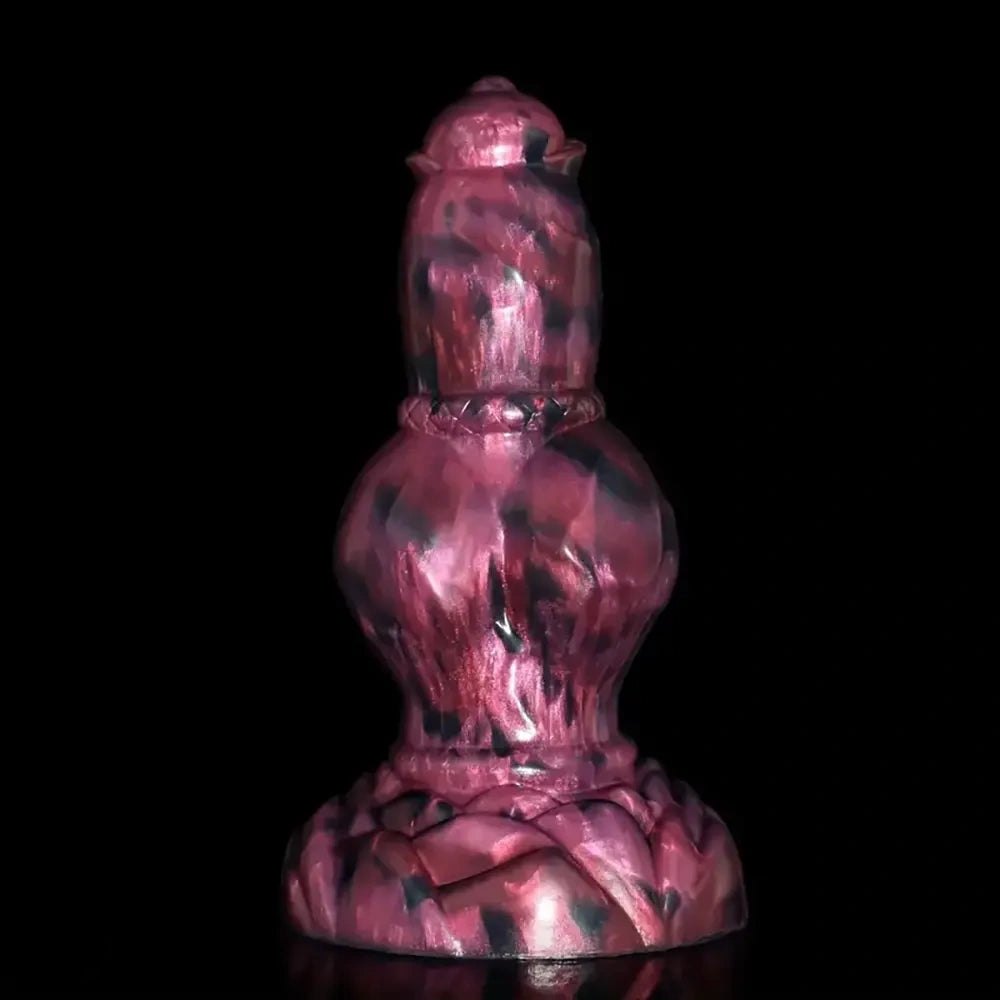 #3 colorful silicone knotted animal dildo