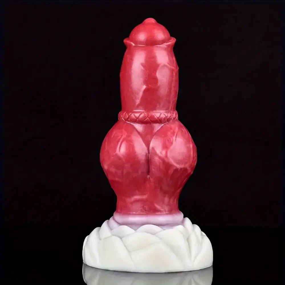 Colorful silicone knotted animal dildo, photo 1