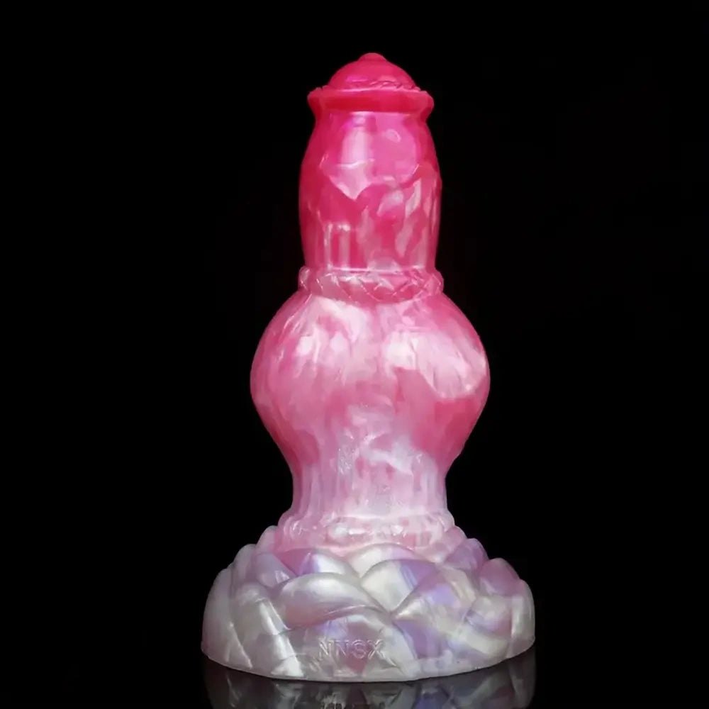 Colorful silicone knotted animal dildo, photo 11