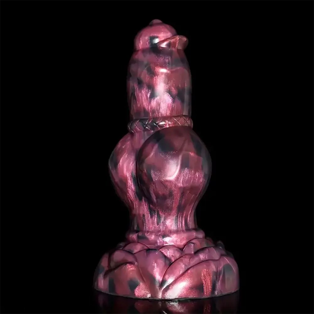 Colorful silicone knotted animal dildo, photo 12