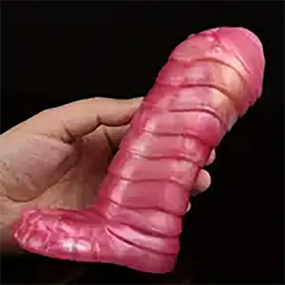 Colorful silicone penis sleeve, photo 11
