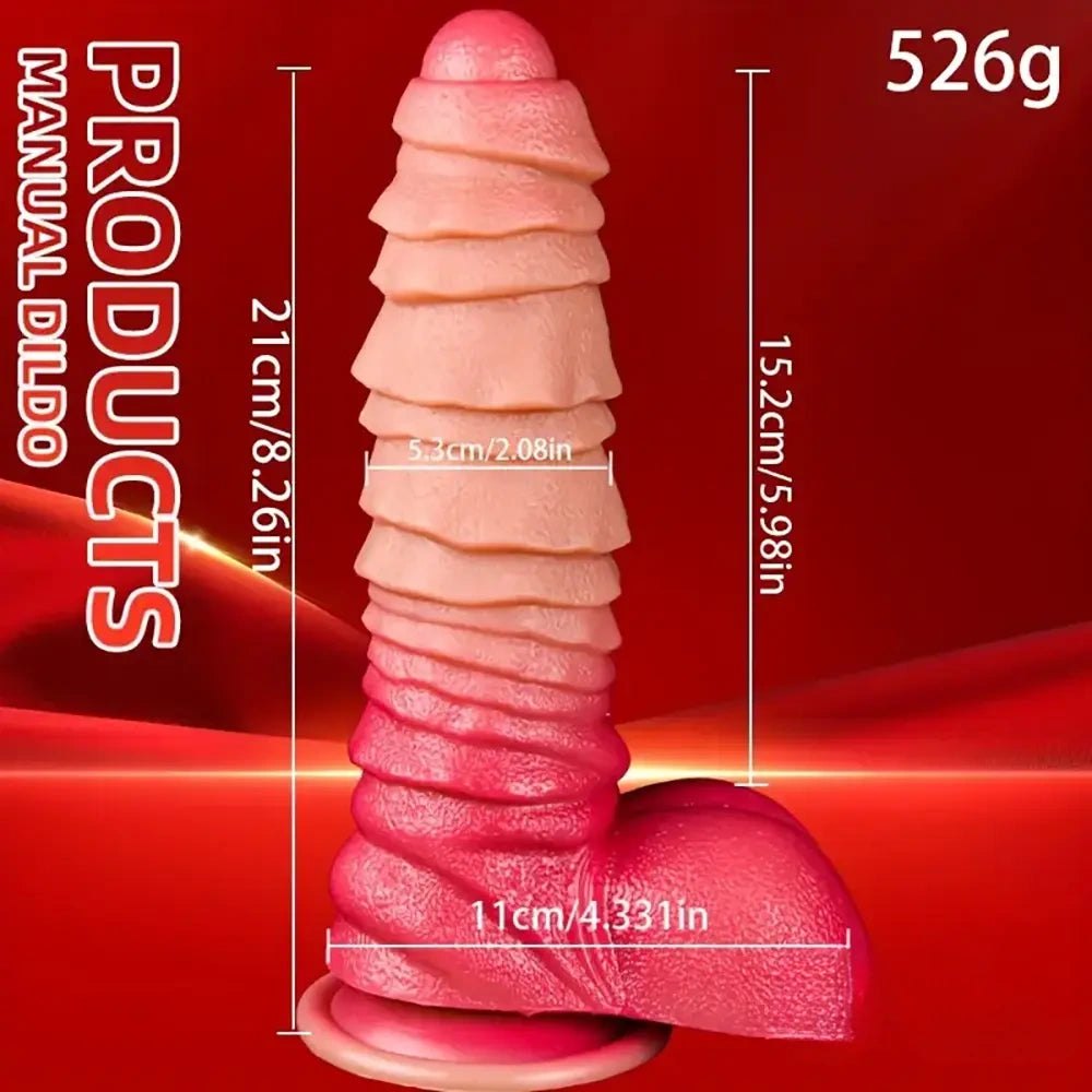 Colorful silicone suction cup dildo, photo 6
